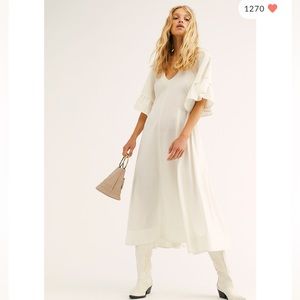 What A Stunner Midi Dress Free People